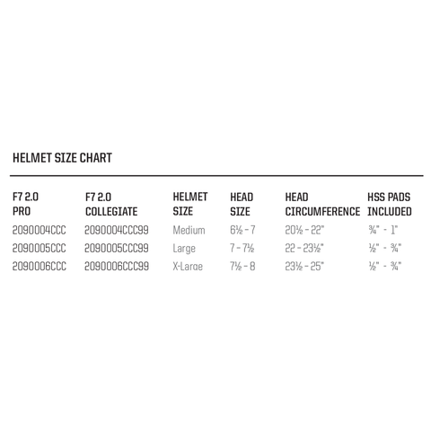 Schutt F7 2.0 Collegiate Helmet