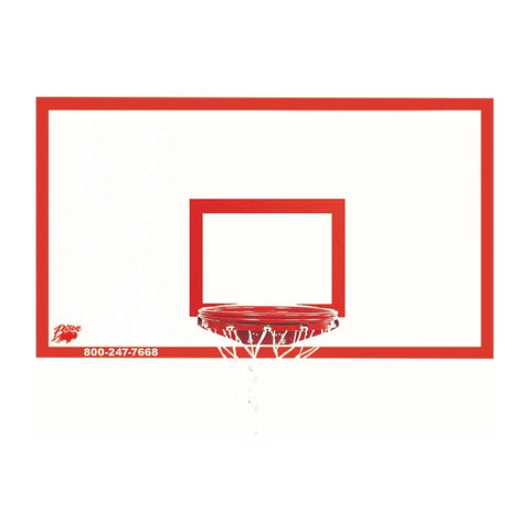 Bison 42" x 72" Rectangular Steel Backboard BA472