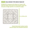 Image of Champion Sports Hollywood Type Impact Base Set M750
