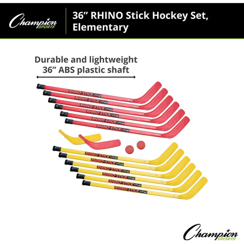 Champion Sports Rhino Hockey Set 36" L Shaft HS36SET