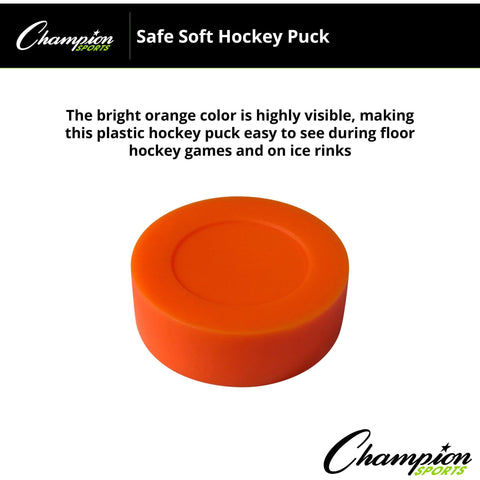 Champion Sports Safe Soft Hockey Puck HPS (Dozen)