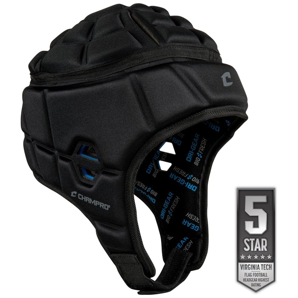 flag football protective gear Champro 5-STAR Rated SH7 Flag Football Soft Shell Helmet SSH2