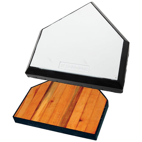 Champro In-Ground Home Plate With Solid Wood Bottom B035R
