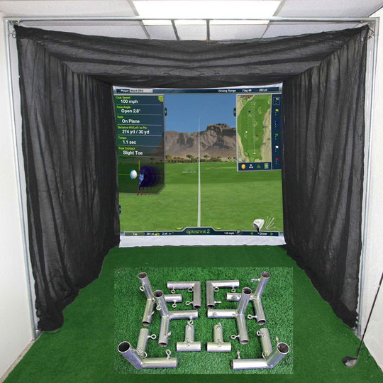 Cimarron 10'x10'x10' Masters Simulator Net with Frame Kit