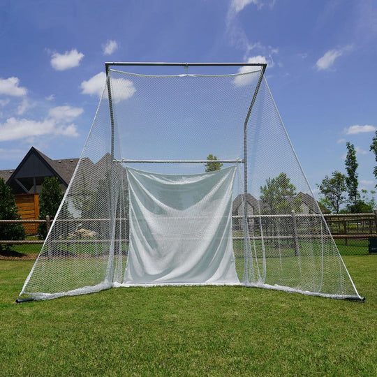 Cimarron Sports Outdoor Practice 7' H X 21' W X 3' D X 7.5' B Soccer Net 4mm