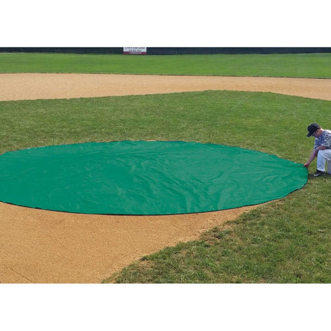 Coversports FieldSaver Field Spot Cover 8oz Weighted Hem (Green/White)