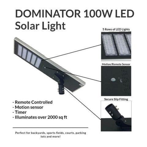 Dominator 100w LED Solar Light 100w