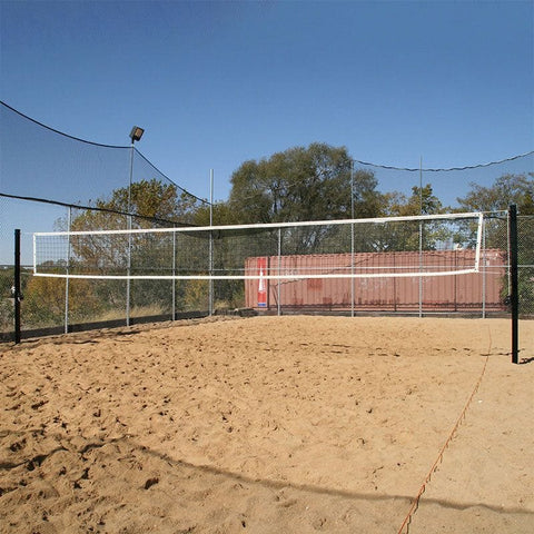 Douglas 3" SQ Steel Outdoor In-Ground Volleyball System Black 65200S