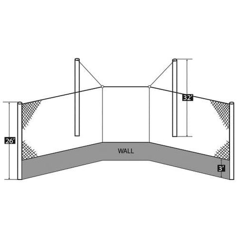 Douglas Baseball Backstop Cable System, Suspended 66295