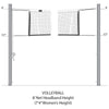 Image of Douglas Unicourt 4″ SQ Aluminum Outdoor Adjustable Multi-Sport Net System