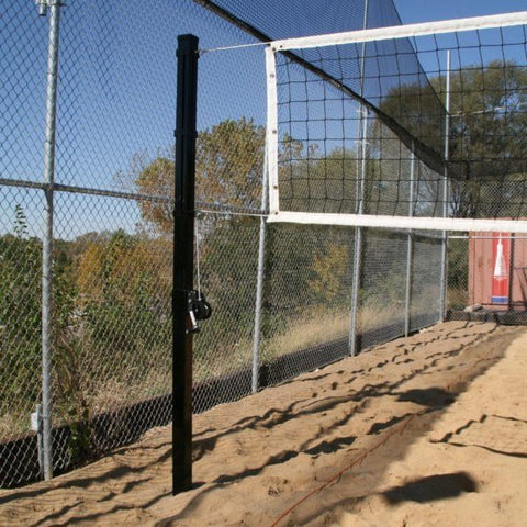 Douglas VBS-3 SQ Outdoor Power Volleyball System, 3″ SQ Steel, Black 65200S