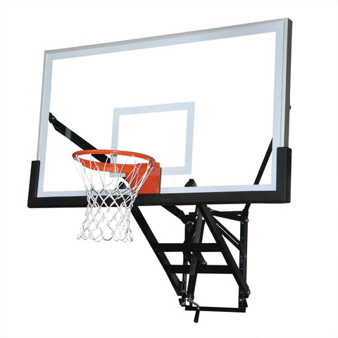Douglas W-35 MAX Wall Mount Adj. Basketball System 60" Glass Backboard 39147