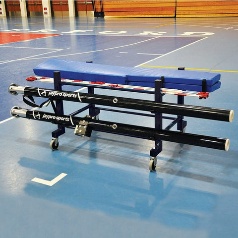 Jaypro Volleyball Equipment Carrier (42 in.L x 32 in.W - 4 Poles) - Standard EC-500