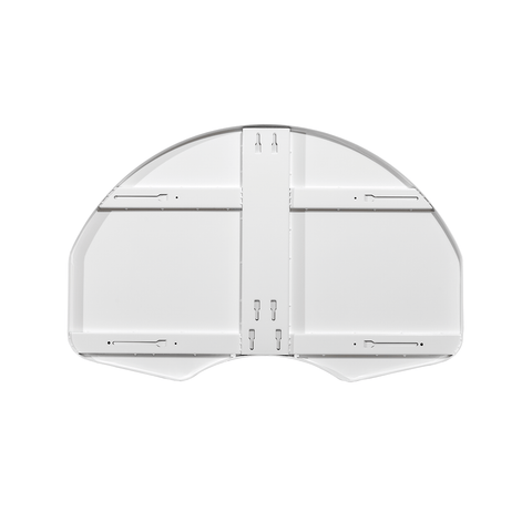 Gared 35” x 54” Rear-Mount Fan-Shape Steel Basketball Backboard 1266B