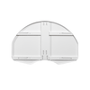 Image of Gared 35” x 54” Rear-Mount Fan-Shape Steel Basketball Backboard 1266B