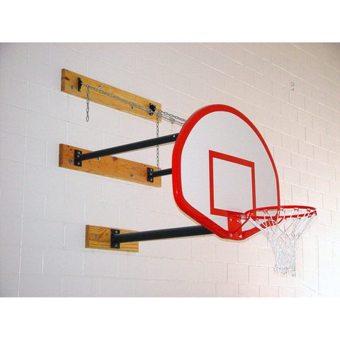 Gared 35” X 54” Stationary Basketball Wall Mounted Package w/ Manual Height Adjuster