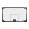 Image of Gared 42” x 72” Regulation Competition Basketball Glass Backboard AFRG42