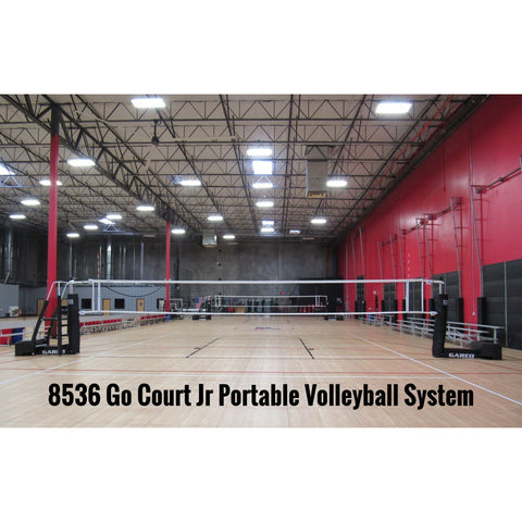 Gared GoCourt Jr One-Court Portable Volleyball Net System w/ Wheels 8536PKG