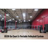 Image of Gared GoCourt Jr One-Court Portable Volleyball Net System w/ Wheels 8536PKG