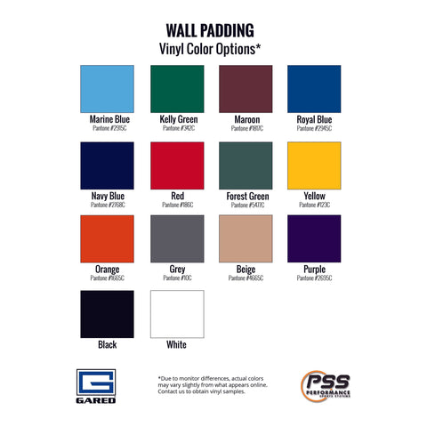 Gared Standard Polyurethane Foam Wall Pad 2’ x 6’ x 2” 4110