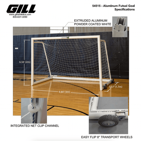 Gill Aluminum Futsal Goal 54515 (Pair)