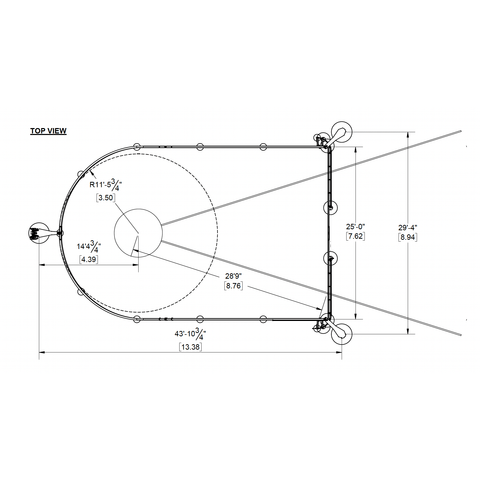 Gill Coliseum Hammer Discus Cage 753100
