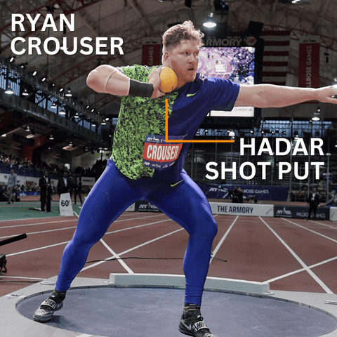 Hadar Athletic High Density Tungsten Indoor Hard Shell Shot Put