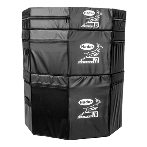 Hadar Athletic Soft Octagon Plyometric Boxes (Set Of 3) SPG3SETO