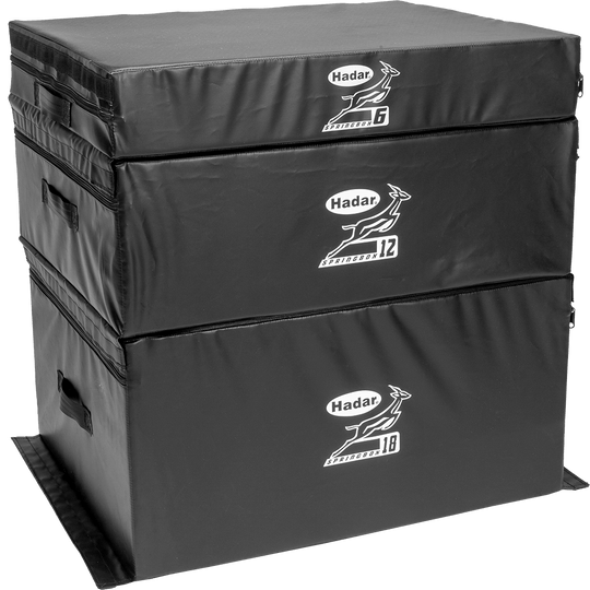 Hadar Athletic Soft Square Plyometric Boxes (Set Of 4) SPG4SETR