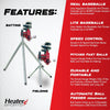 Image of Heater Jr. Baseball Pitching Machine w/ Xtender 24' Batting Cage BSC599
