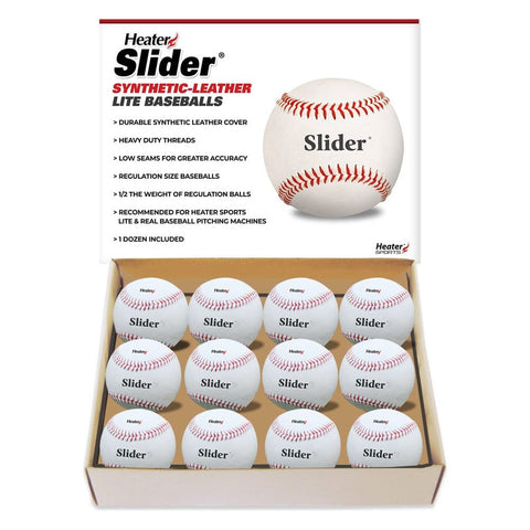 Heater Slider Lite Synthetic Leather Baseballs (Dozen) SLB49