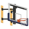 Image of Jaypro Basketball System Wall-Mounted Shooting Station (Indoor) 72 in. Glass Backboard WMSS