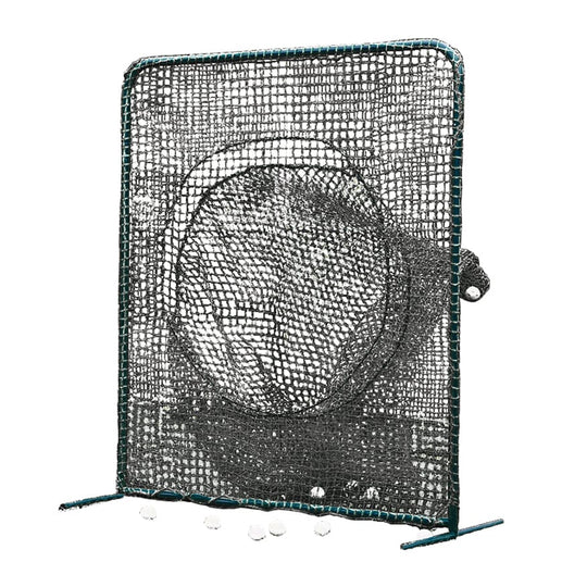 Jaypro Batting Practice Screen - 7'H x 7'W - Portable - Soft Toss (Black) PSTS-77