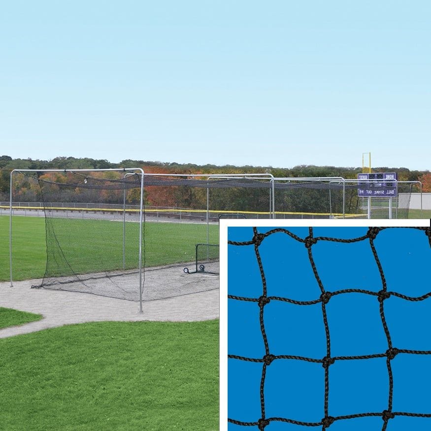 Jaypro Batting Tunnel Net - #24 - 2mm Poly Fiber Net - 1-3/4 in. Squar ...