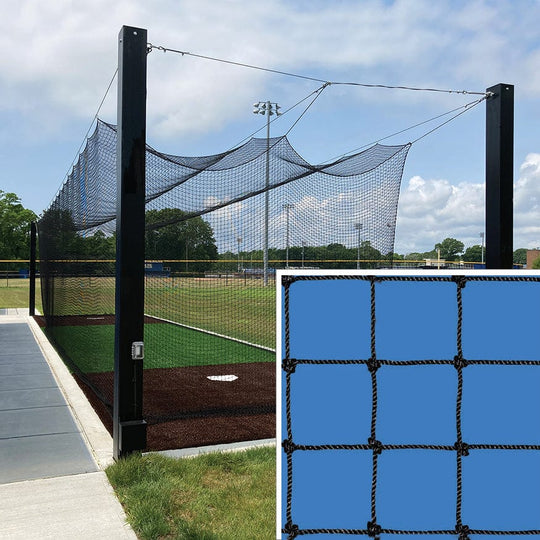 Jaypro Batting Tunnel Net - All-Star - #36 Knotted Nylon Net - 1-3/4 in. Square Mesh 55 ft.
