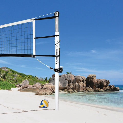 Jaypro Beach Volleyball System (3-1/2 in. Ground Sleeve) - NFHS, NCAA, USVBA OBV300-OFF