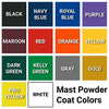 Image of Jaypro Bleacher - 15' (4 Row - Single Foot Plank) - All Aluminum (Powder Coated) BLCH-4ALPC
