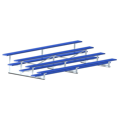 Jaypro Bleacher - 15' (4 Row - Single Foot Plank) - All Aluminum (Powder Coated) BLCH-4ALPC