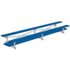 Image of Jaypro Bleacher - 15 ft. (2 Row - Double Foot Plank) - Tip & Roll (Indoor) (Powder Coated) BLDP-2TRGPC