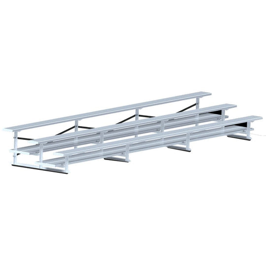 Jaypro Bleacher - 21' (3 Row - Single Foot Plank) - All Aluminum BLCH-321AL