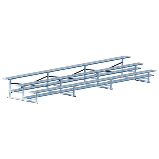 Jaypro Bleacher - 21' (3 Row - Single Foot Plank) - Standard, Outdoor BLCH-321