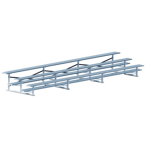 Jaypro Bleacher - 21' (3 Row - Single Foot Plank) - Standard, Outdoor BLCH-321