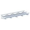 Image of Jaypro Bleacher - 27' (3 Row - Double Foot Plank) - All Aluminum BLDP-327AL