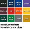 Image of Jaypro Bleacher - 27' (3 Row - Single Foot Plank) - All Aluminum (Powder Coated) BLCH-327ALPC