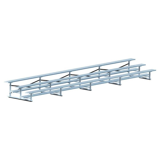Jaypro Bleacher - 27' (3 Row - Single Foot Plank) - Standard, Outdoor BLCH-327
