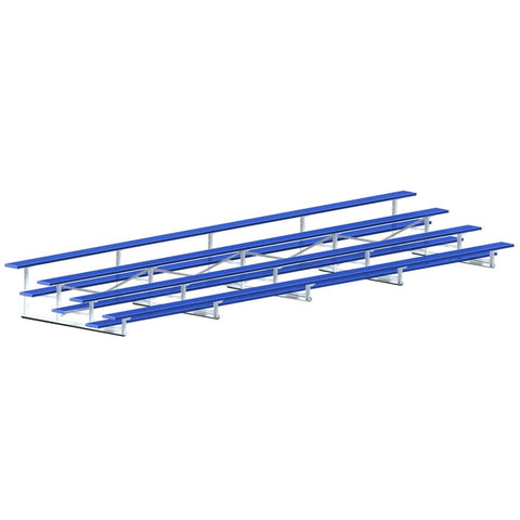 Jaypro Bleacher - 27' (4 Row - Single Foot Plank) - Standard, Outdoor (Powder Coated) BLCH-427PC