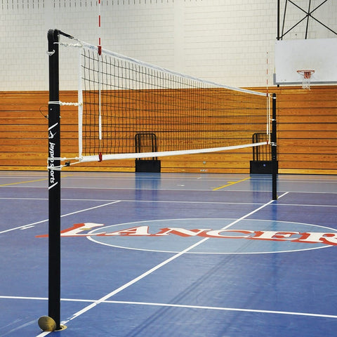 Jaypro Carbon Ultralite Volleyball System Deluxe Package (3-1/2 in Floor Sleeve) PVB-9PKGDX