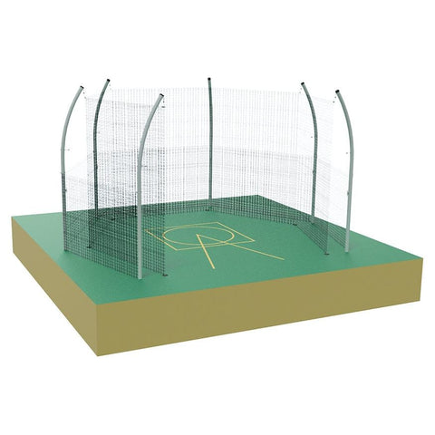 Jaypro Discus Cage (with Cage Net & Barrier Net - No Ground Sleeves) DCHS-35BN