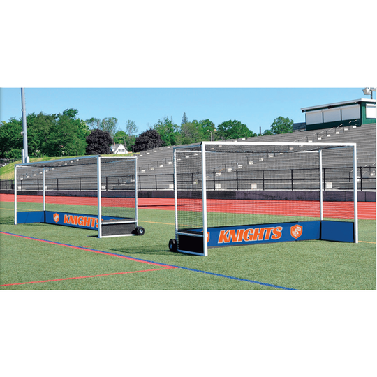 Jaypro Field Hockey Goal Package Official (7 ft.H x 12 ft.W x 4 ft.D) - NFHS, NCAA, FIH (w/ custom graphics) FHG-2ALSPKGDX