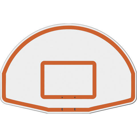 Jaypro Gooseneck Basketball System (3-1/2" Pole w/ 36" Offset) 54"W x 36"H Aluminum Fan Backboard